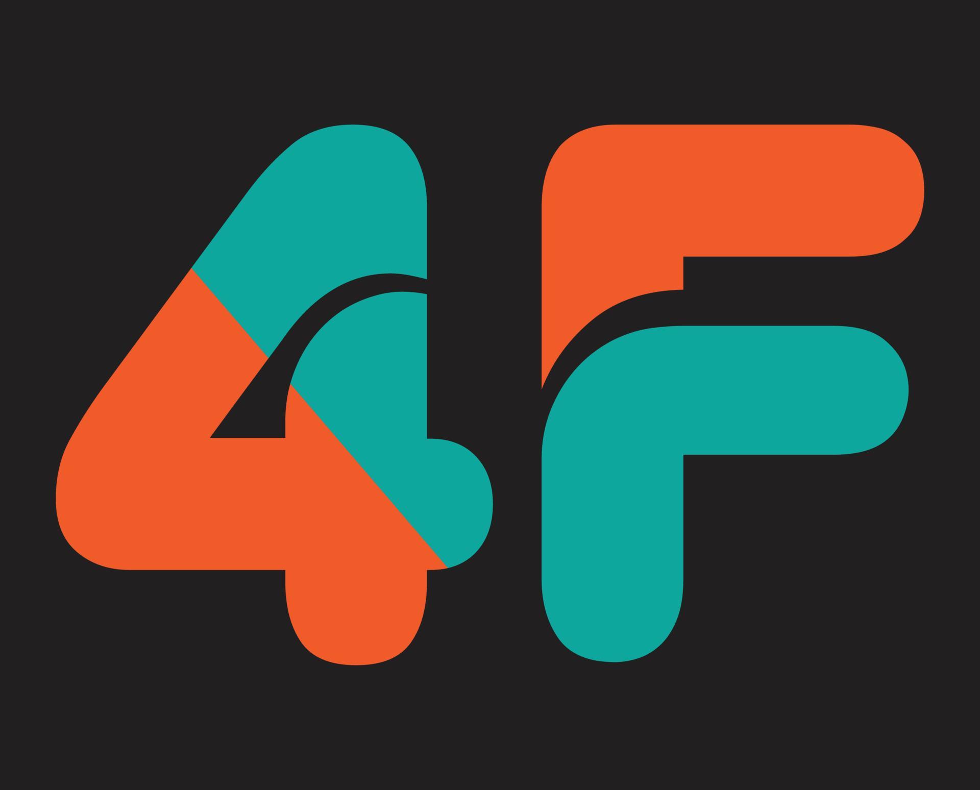 4f t shirt design 4f logo men's 20261280 Vector Art at Vecteezy