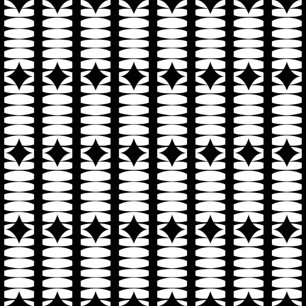 Black and white geometric seamless pattern vector