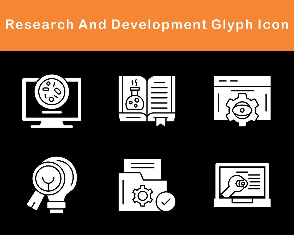 Research And Development Vector Icon Set