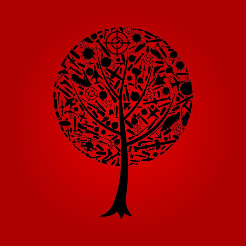Abstraction on the theme of a tree vector