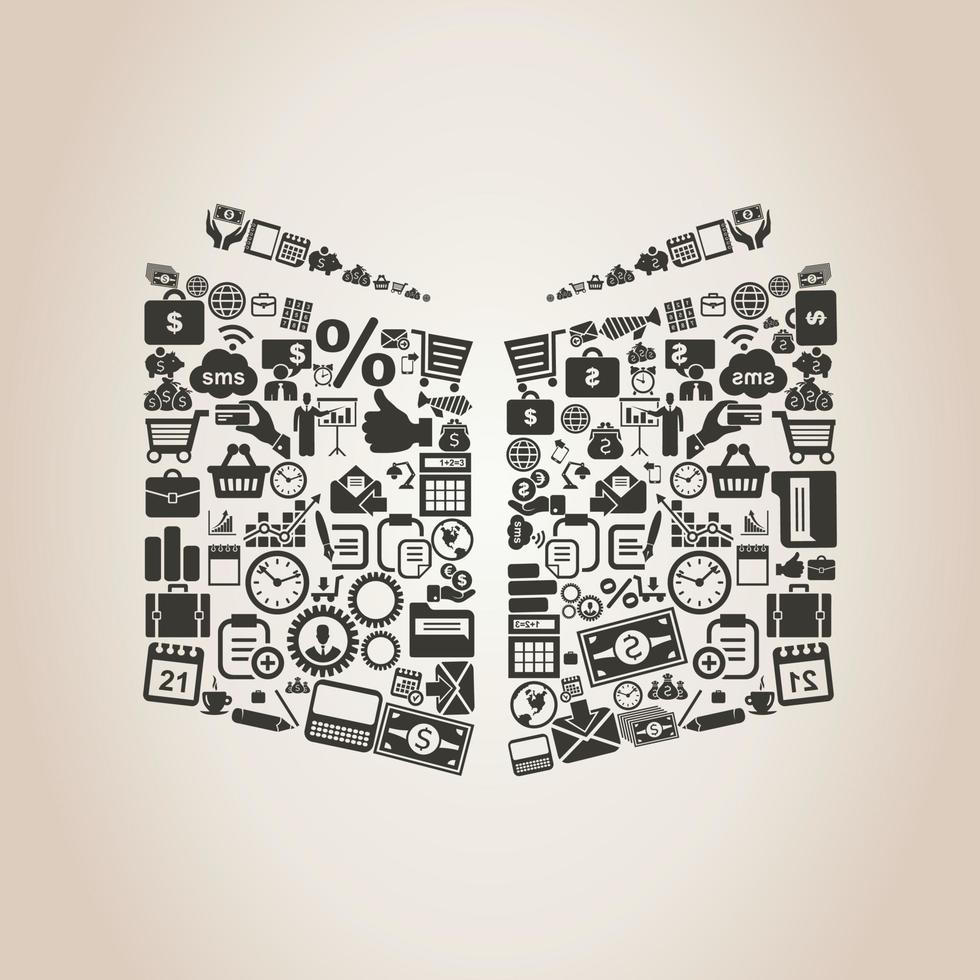 Abstraction on the topic of business vector