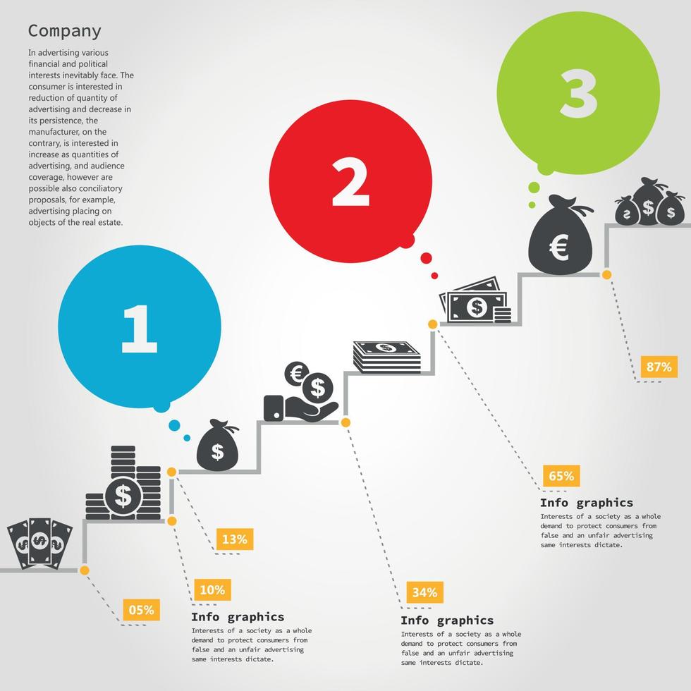 Abstraction on the topic of business vector