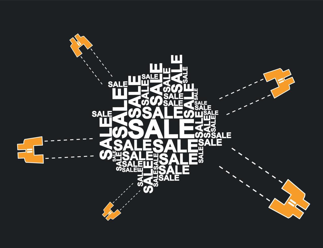 Abstraction on the topic of sale vector