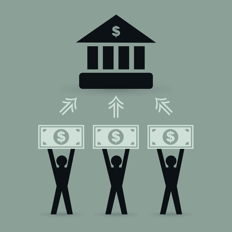 Abstraction on the topic of business vector