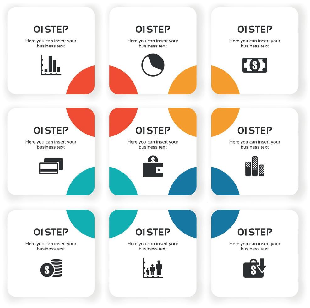 Set of info of a drawing for design. A vector illustration