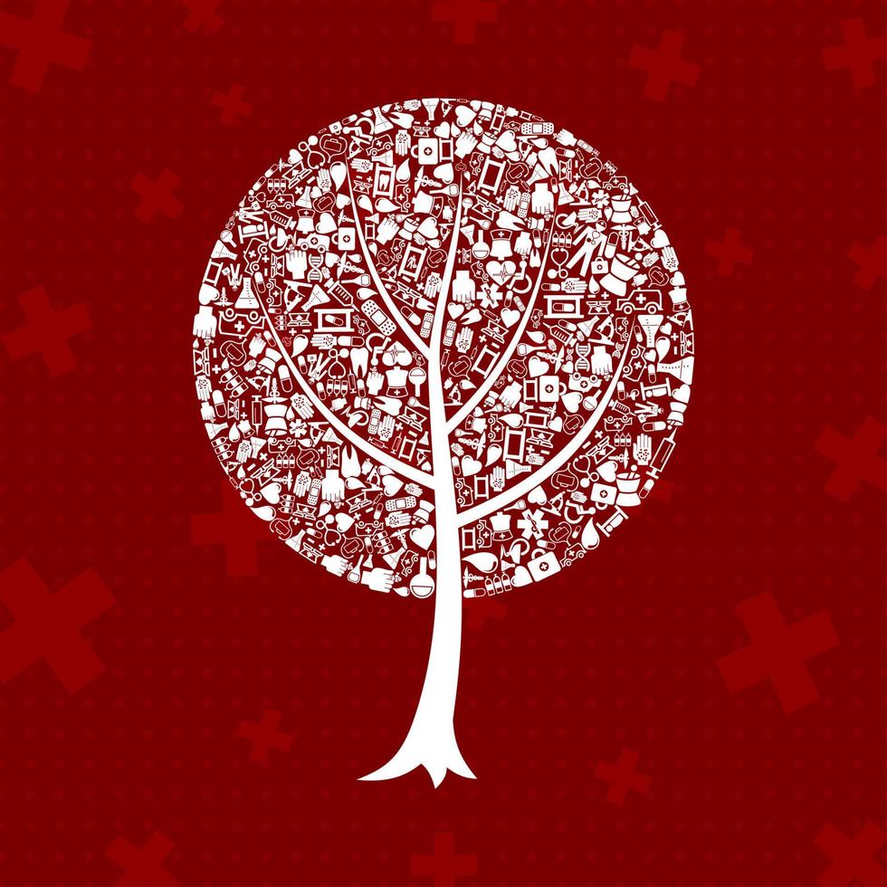 Abstraction on the theme of a tree vector