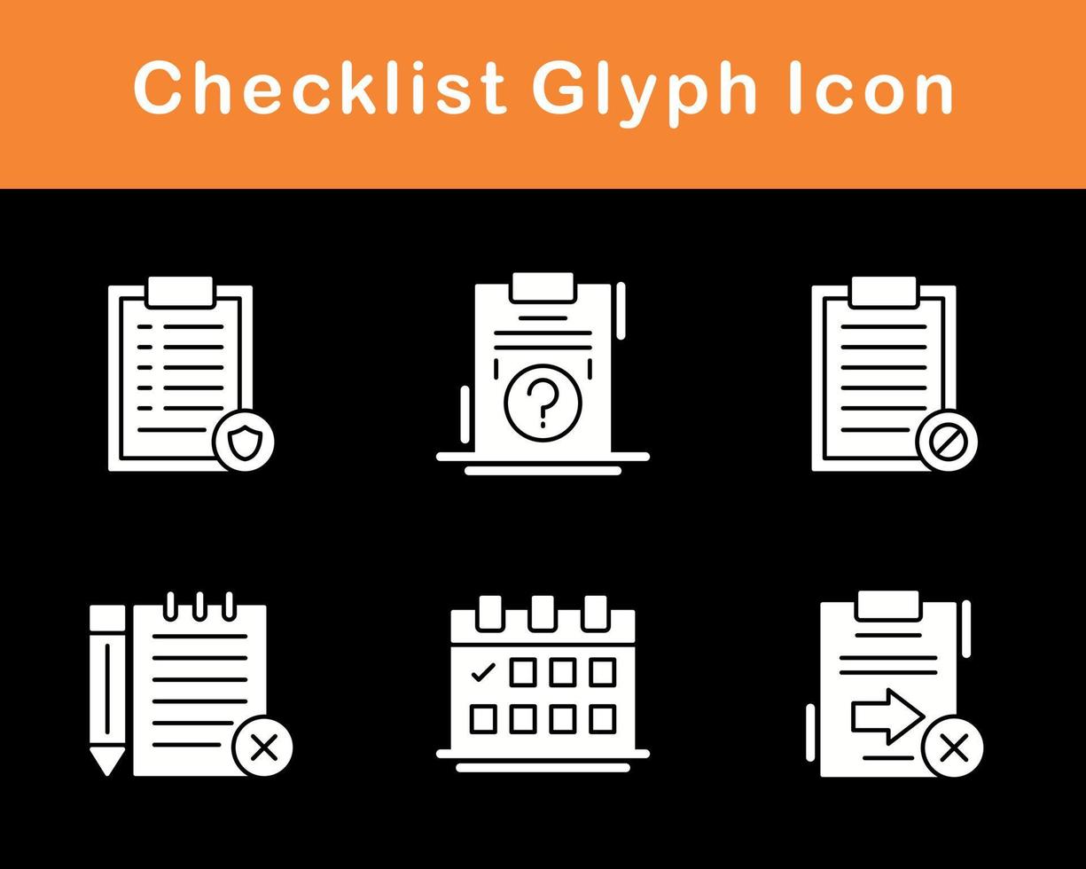 Checklist Vector Icon Set