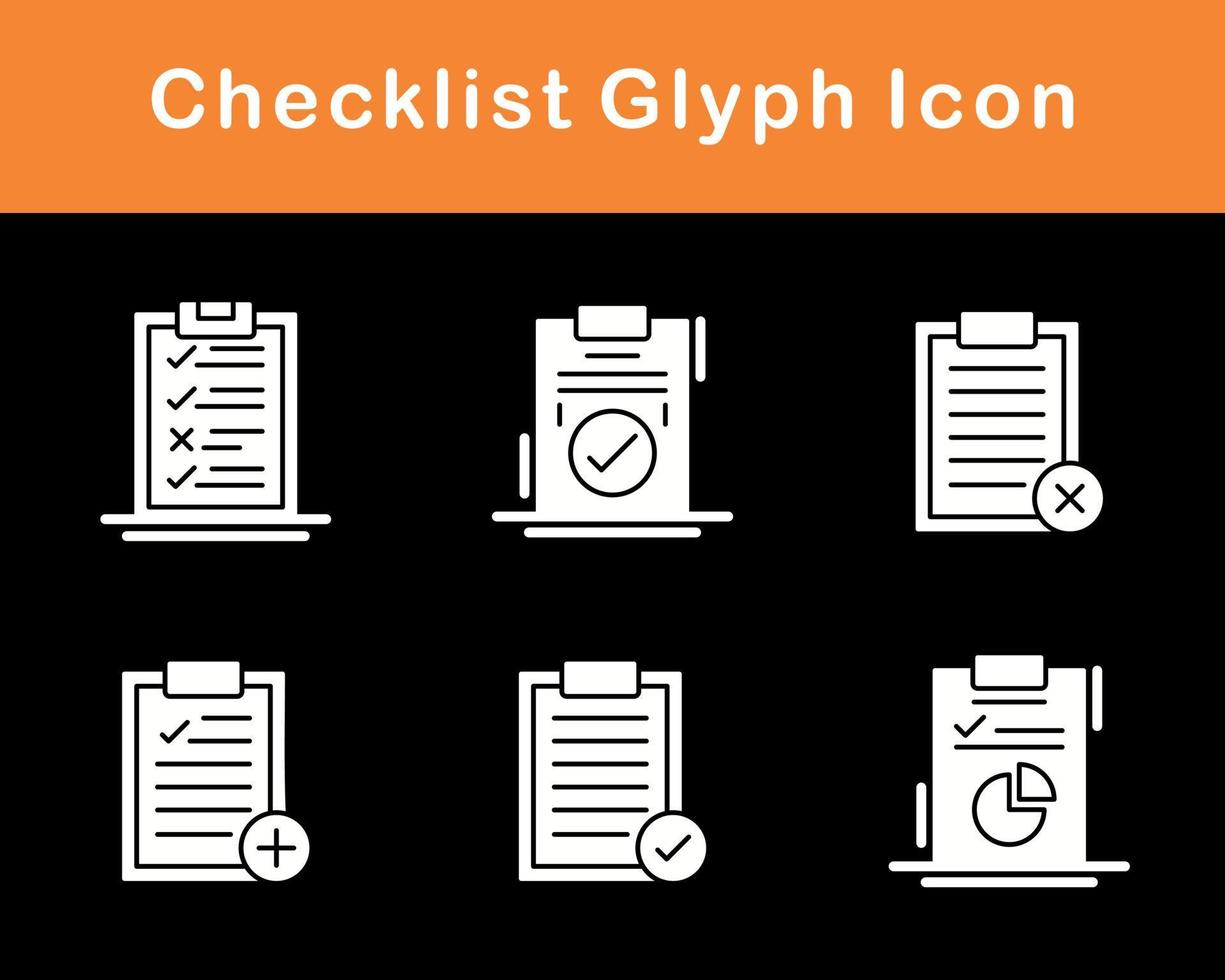 Checklist Vector Icon Set