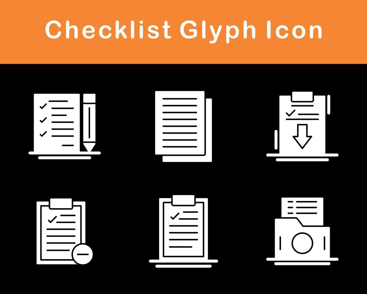 Checklist Vector Icon Set