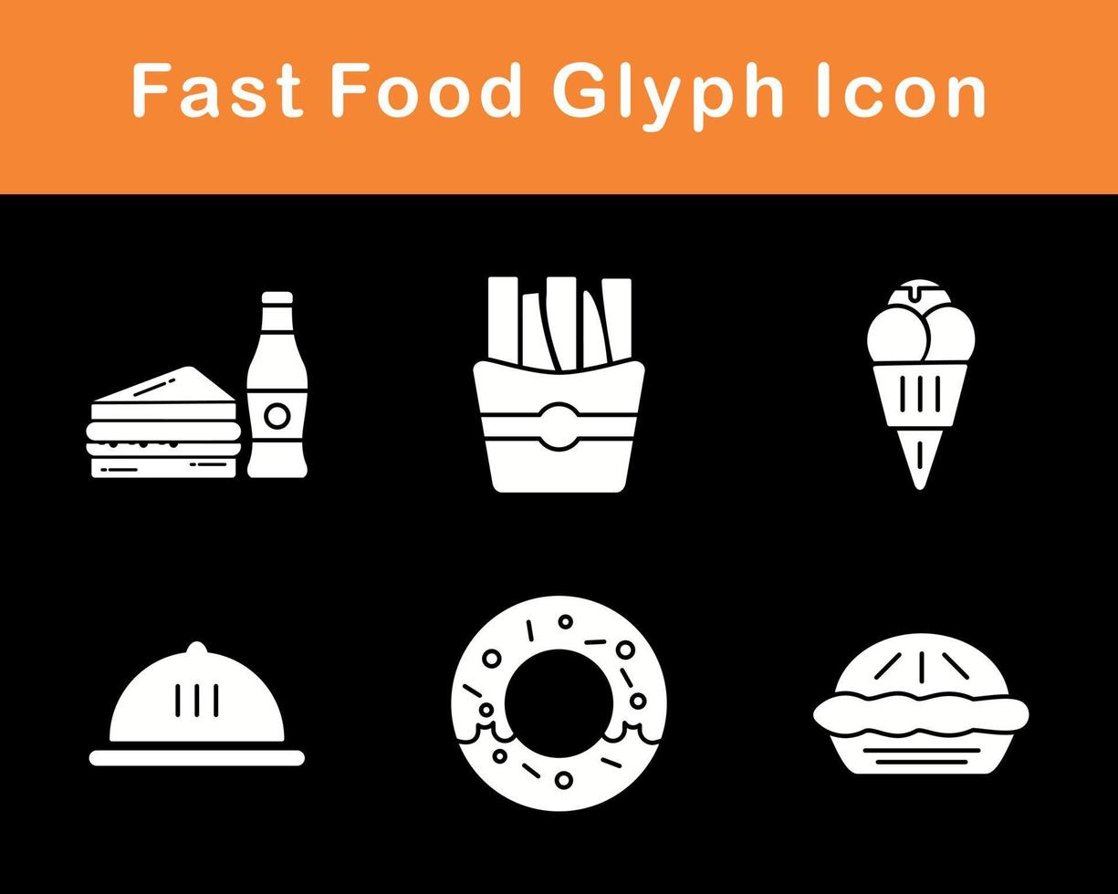 Fast Food Vector Icon Set