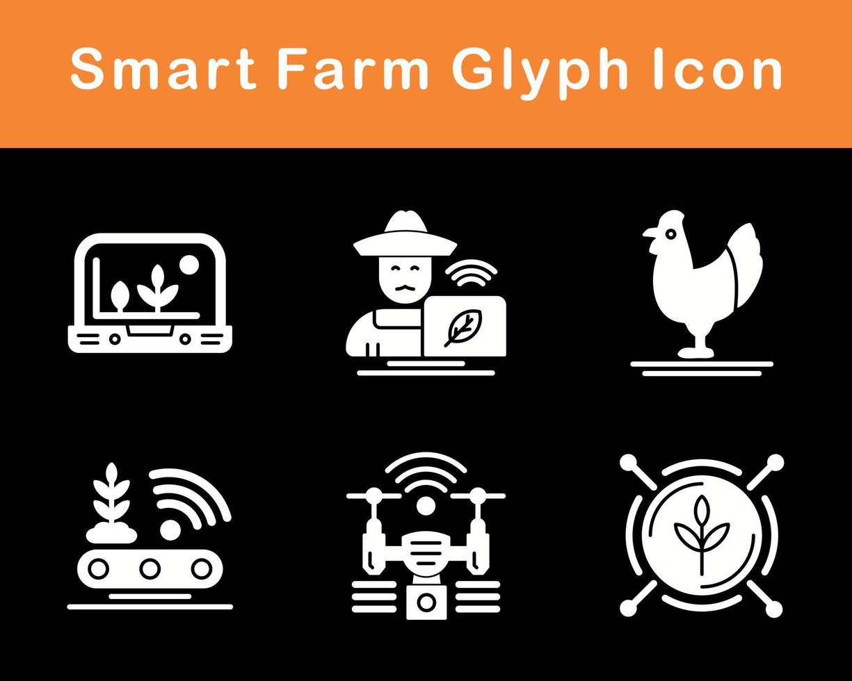 Smart Farm Vector Icon Set