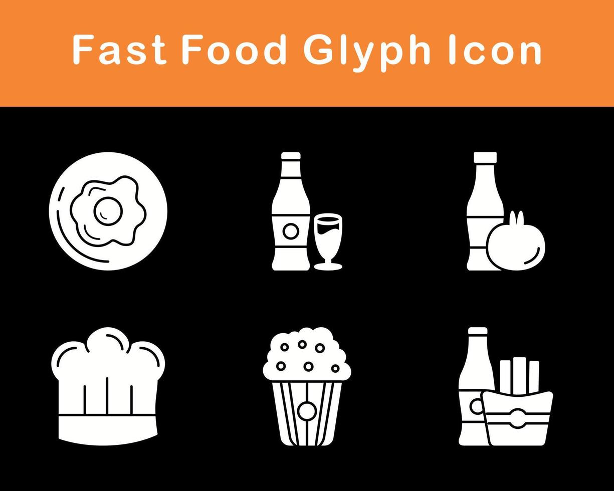 Fast Food Vector Icon Set