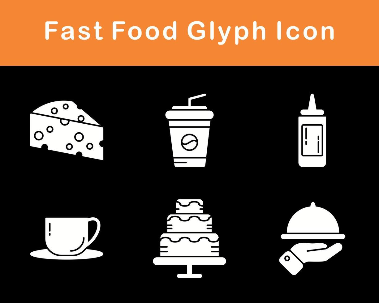 Fast Food Vector Icon Set