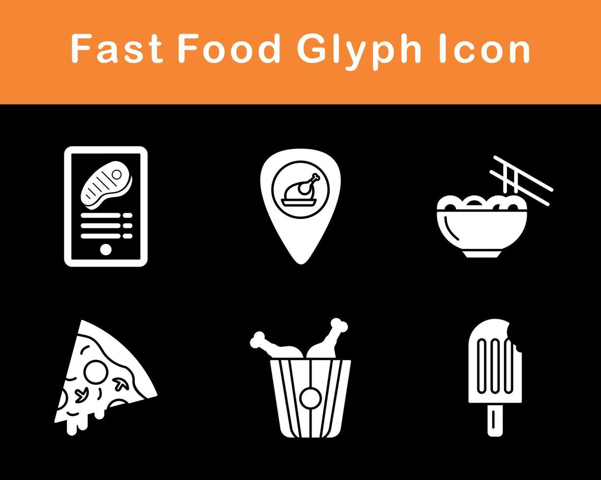 Fast Food Vector Icon Set