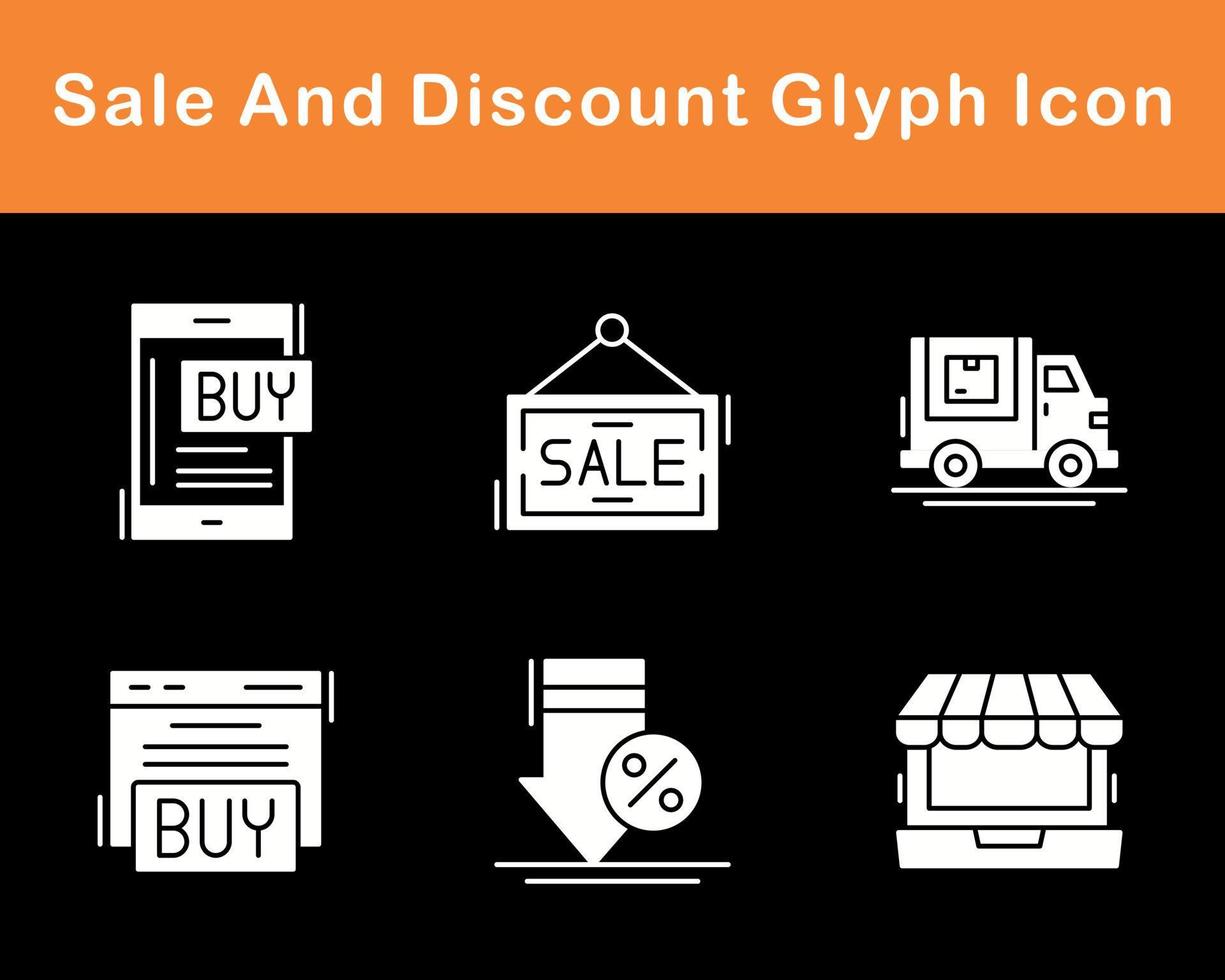 Sale And Discount Vector Icon Set