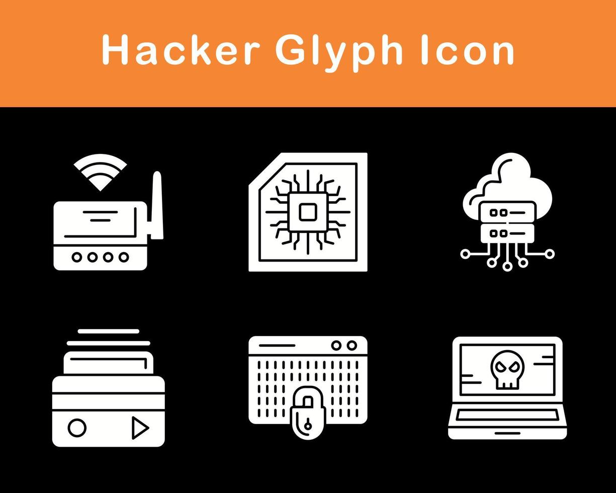 Hacker Vector Icon Set