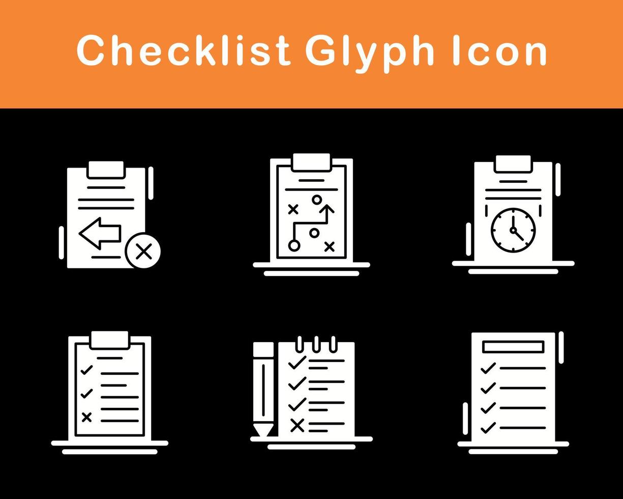 Checklist Vector Icon Set