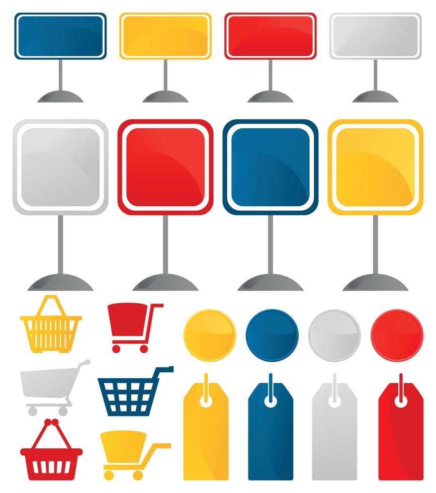 Set of icons sale. A vector illustration