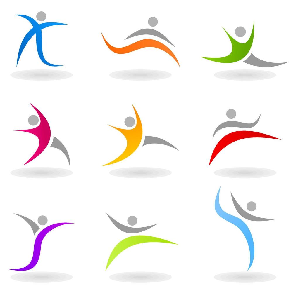 Collection of icons sports. A vector illustration