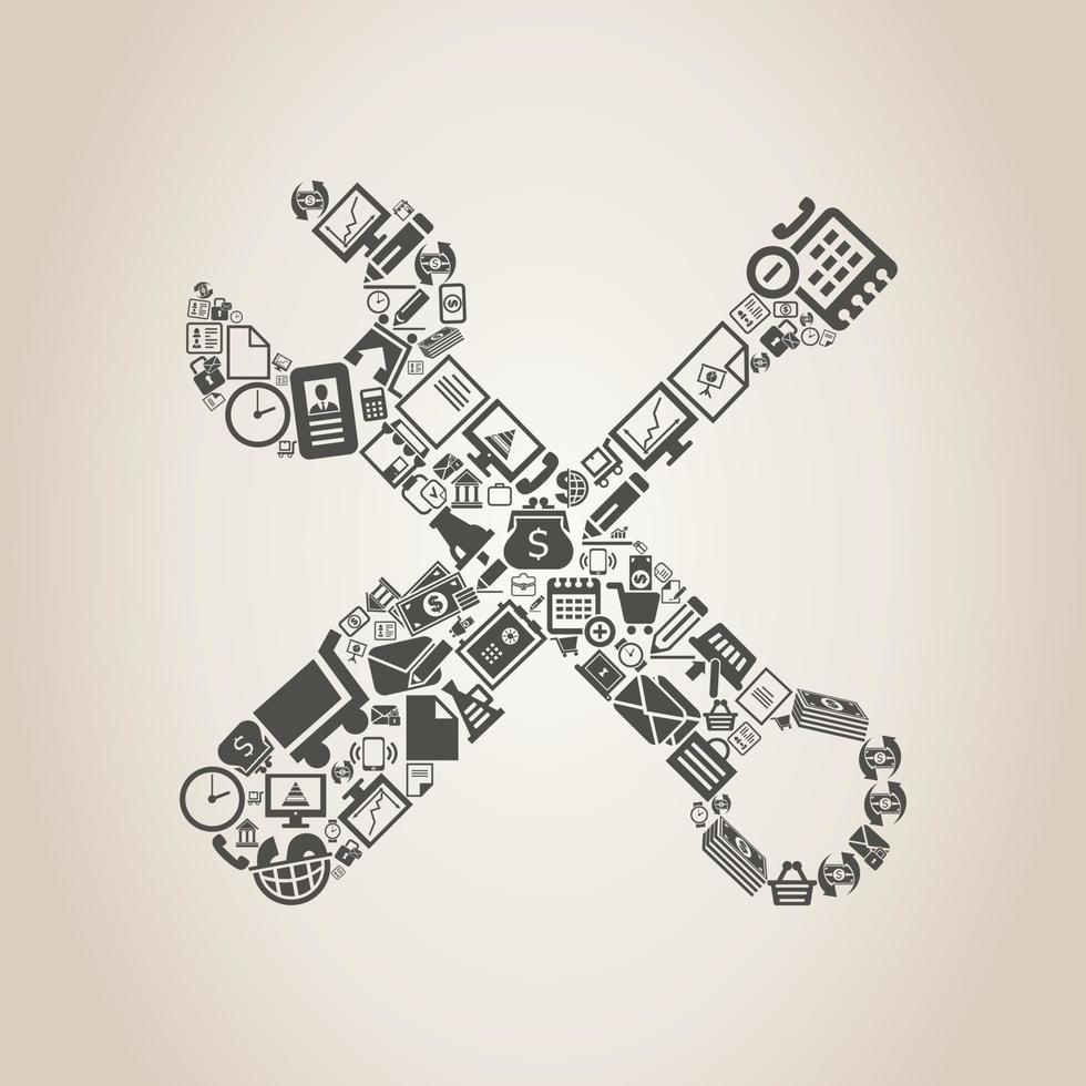 Abstraction on the topic of business vector