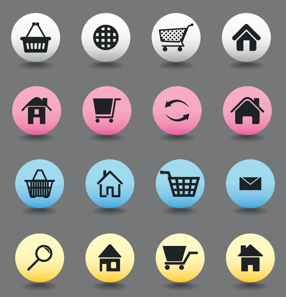 Set of icons sale. A vector illustration