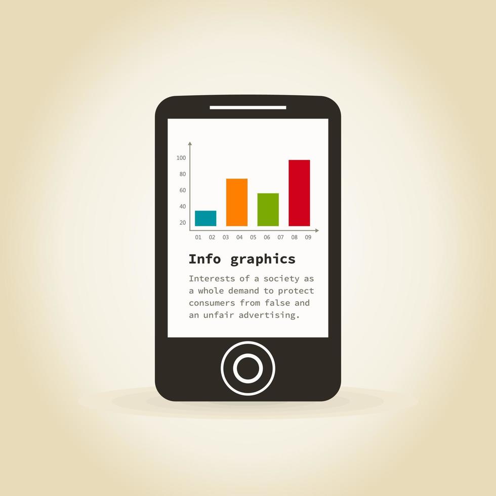 Info the schedule communication. A vector illustration