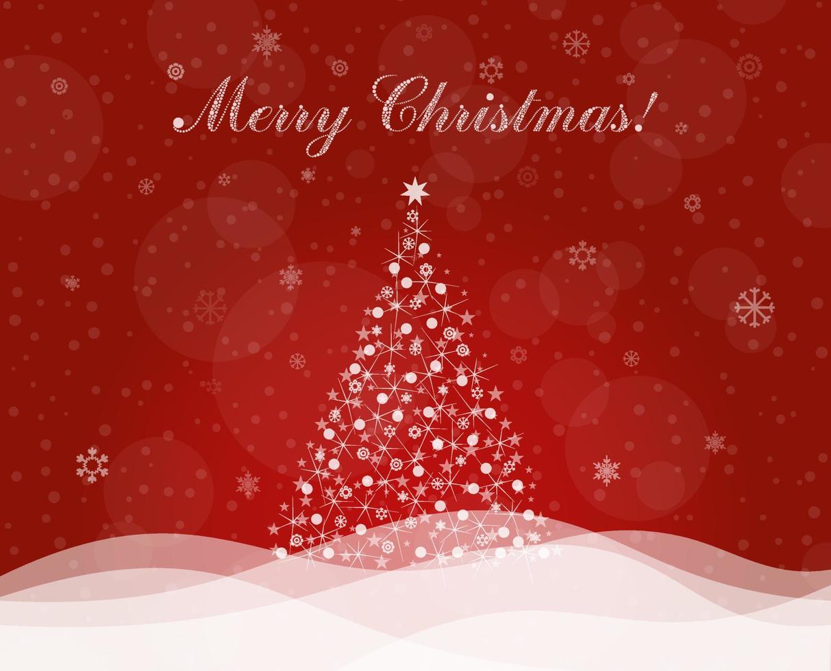 Asterisks in the night Christmas sky. A vector illustration