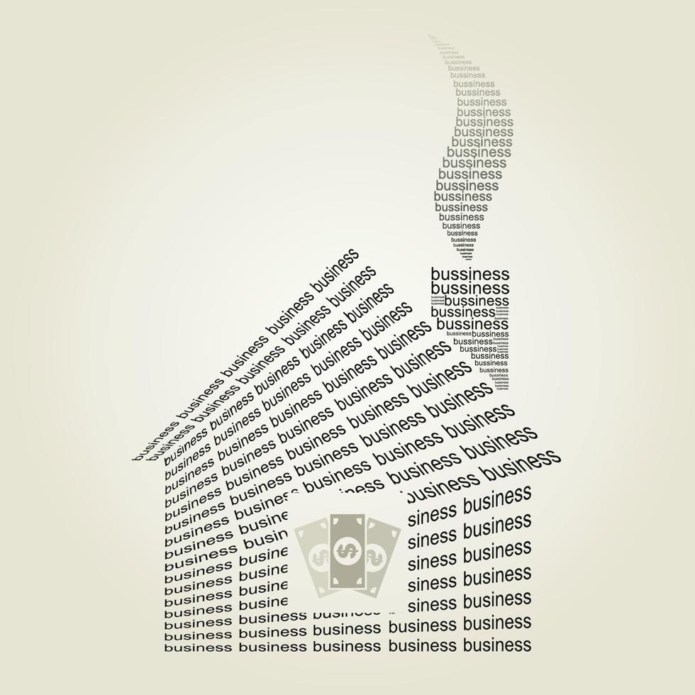 Abstraction on the topic of business vector