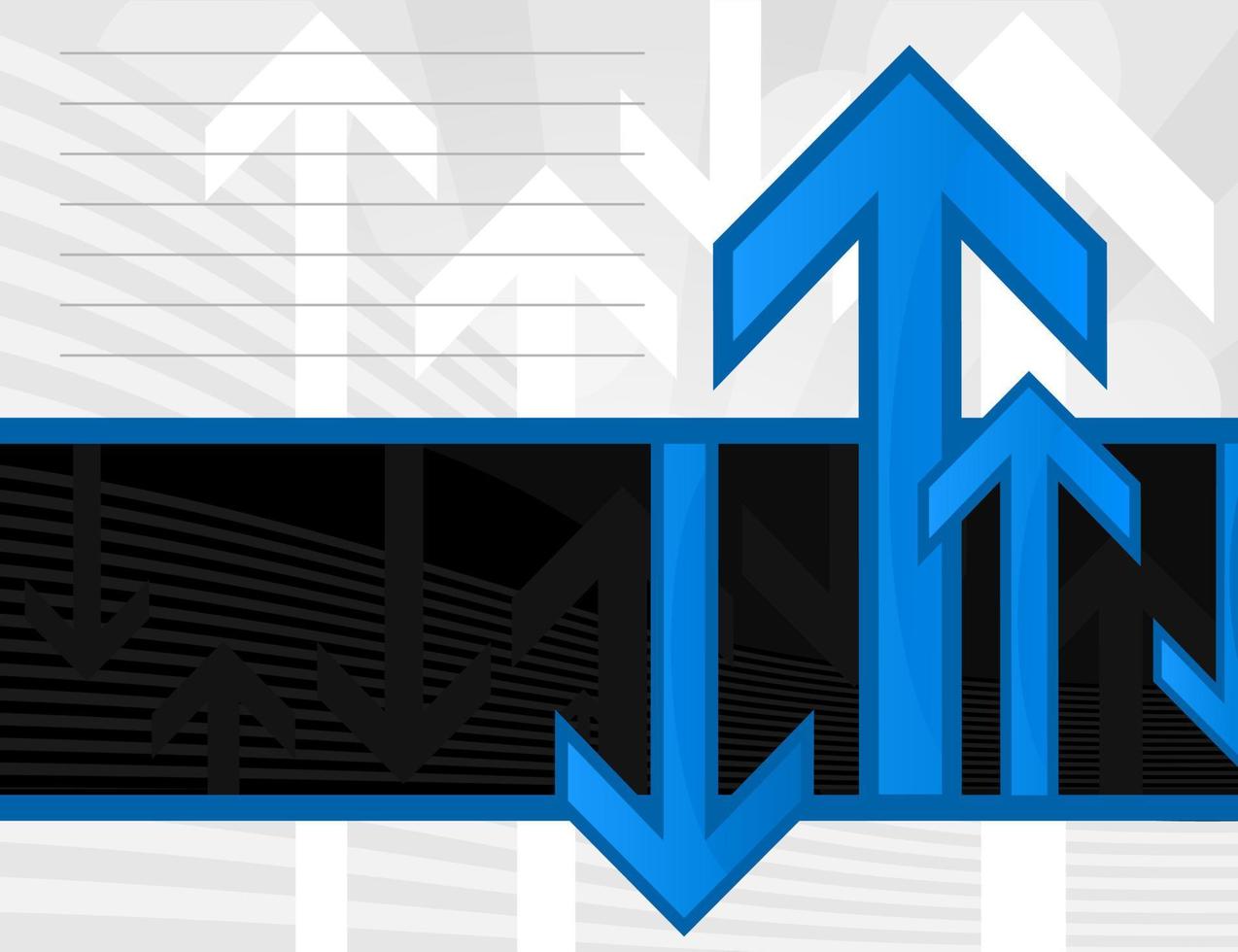 Abstraction on the arrow theme vector