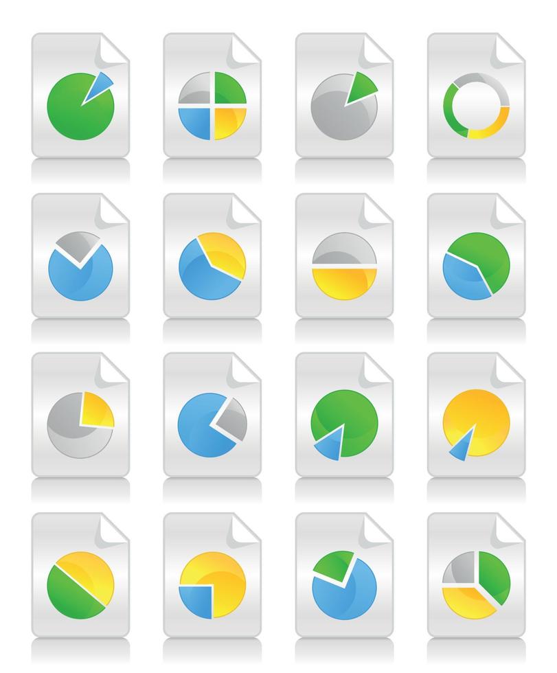 Set of icons for business. A vector illustration