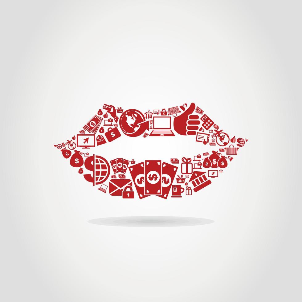Abstraction on the topic of business vector