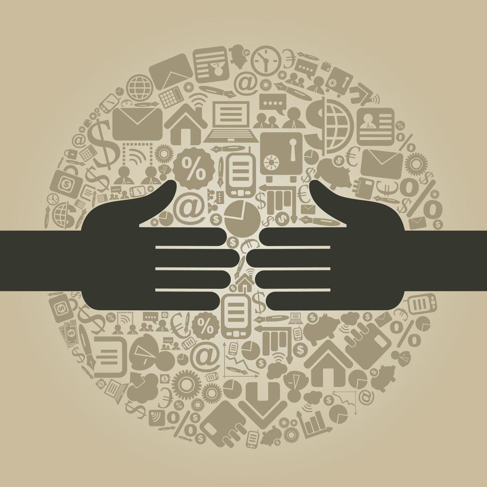 Abstraction on the topic of business vector