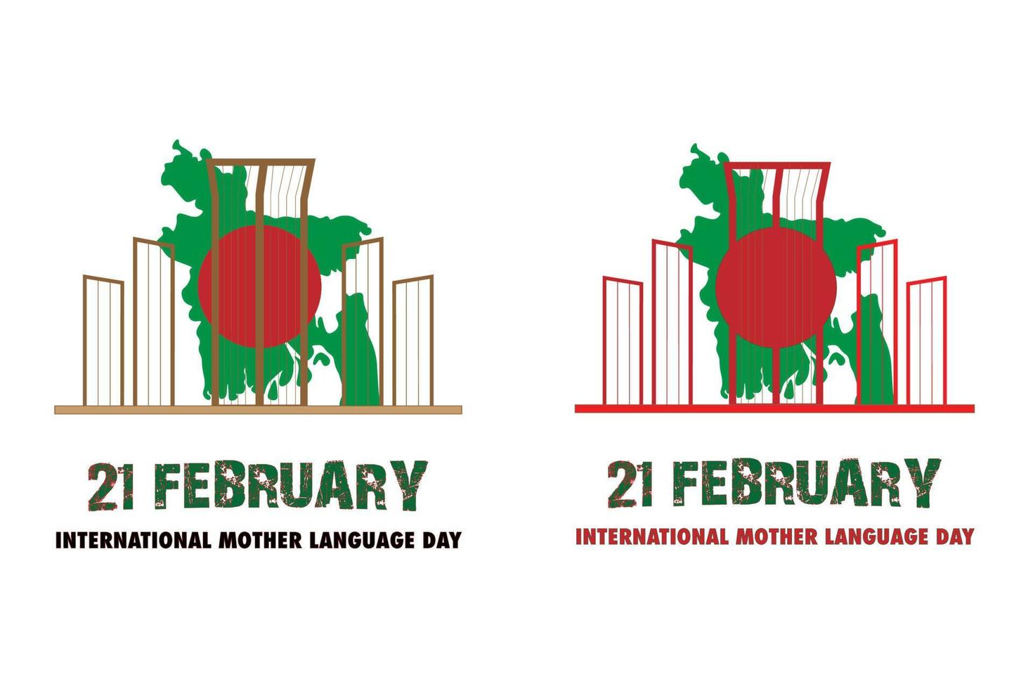 21 febrero internacional madre idioma día vector