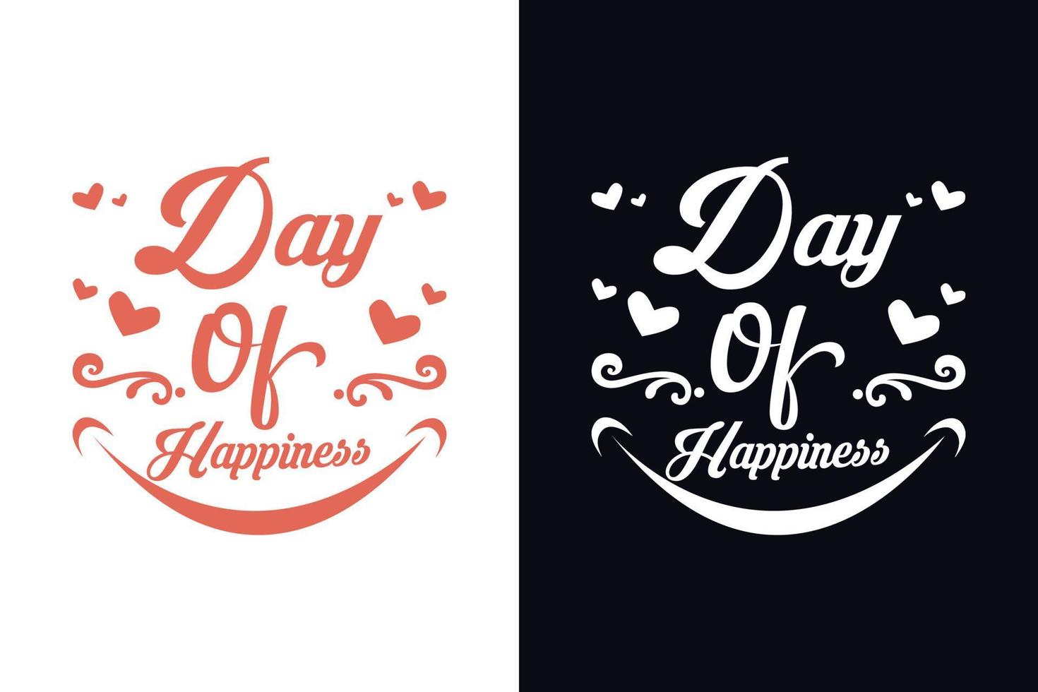 International Day of Happiness Vector Template Design.