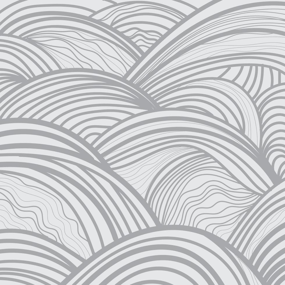 abstract line art botanical background vector illustration