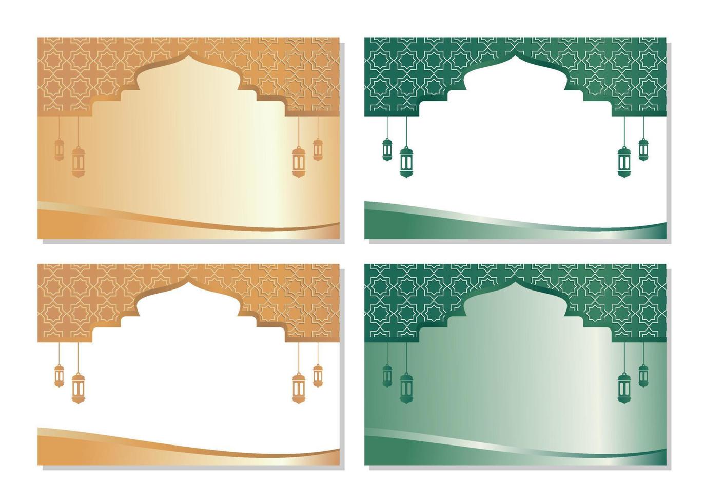 Islamic background with lantern ornament, for banner and greeting card template. Muslim holiday vector illustration
