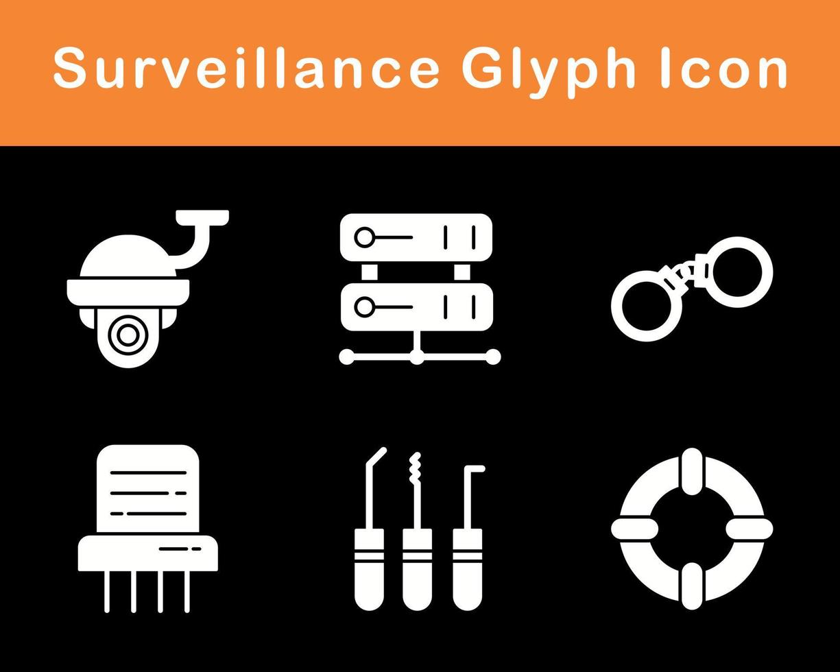 Surveillance Vector Icon Set