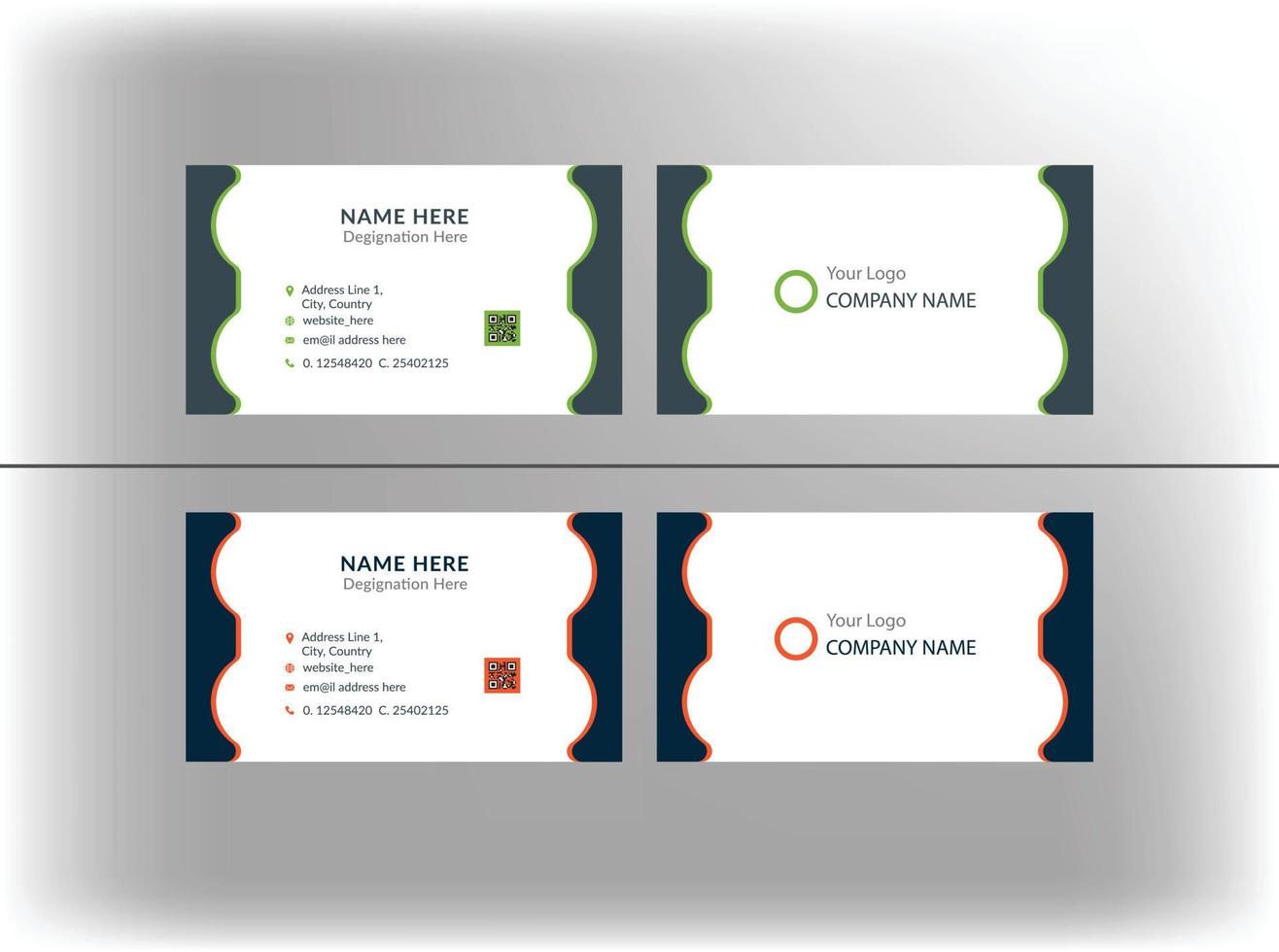 Luxury, Modern and Elegant Business Card Design template vector