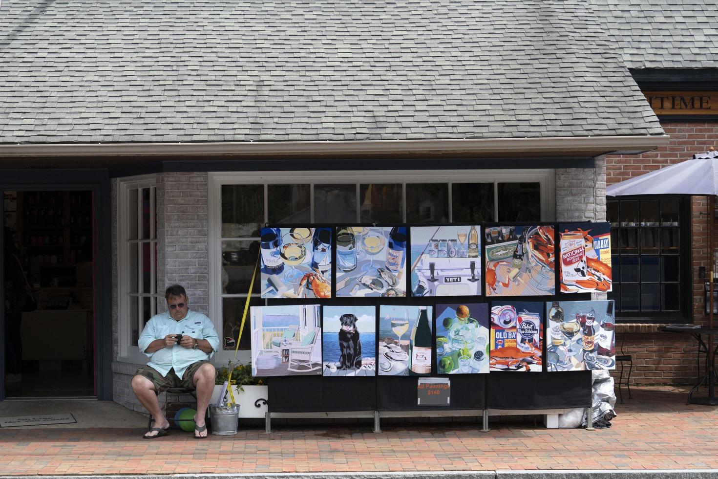 ST MICHALES, MD - USA - APRIL 26 2019 - the annual Wine tasting venue WineFest photo