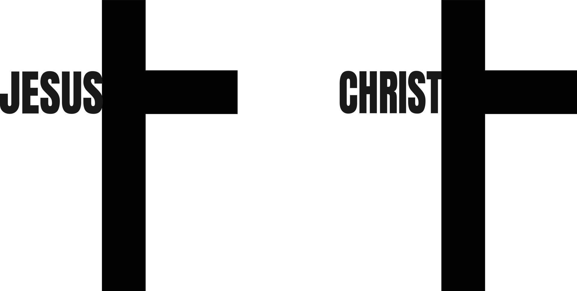 Jesus Christ cross designs shapes vector