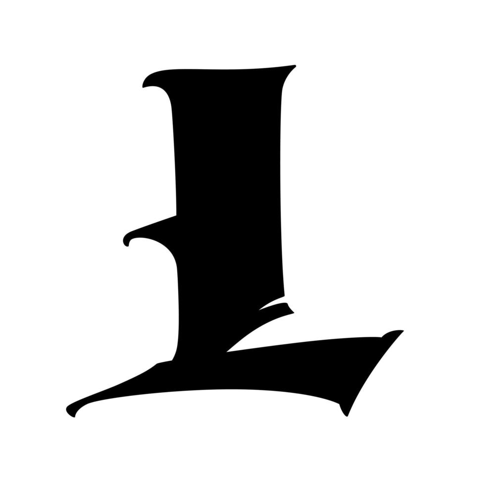 medieval gótico letra vector