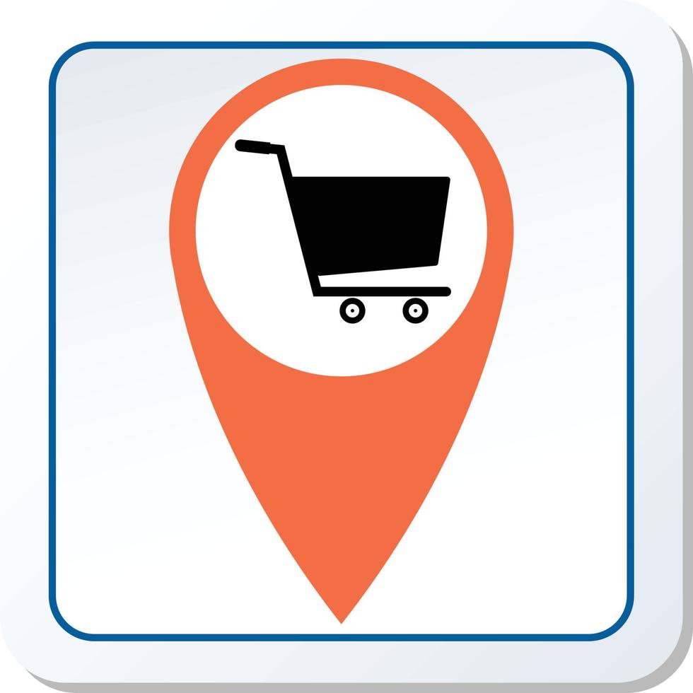 compras carro navegación icono vector ilustración gráfico