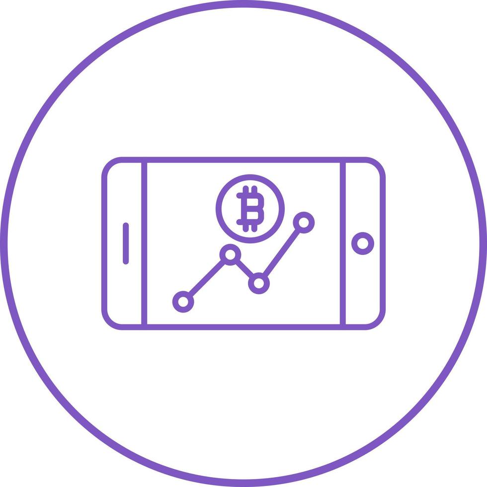 Line Chart Vector Icon