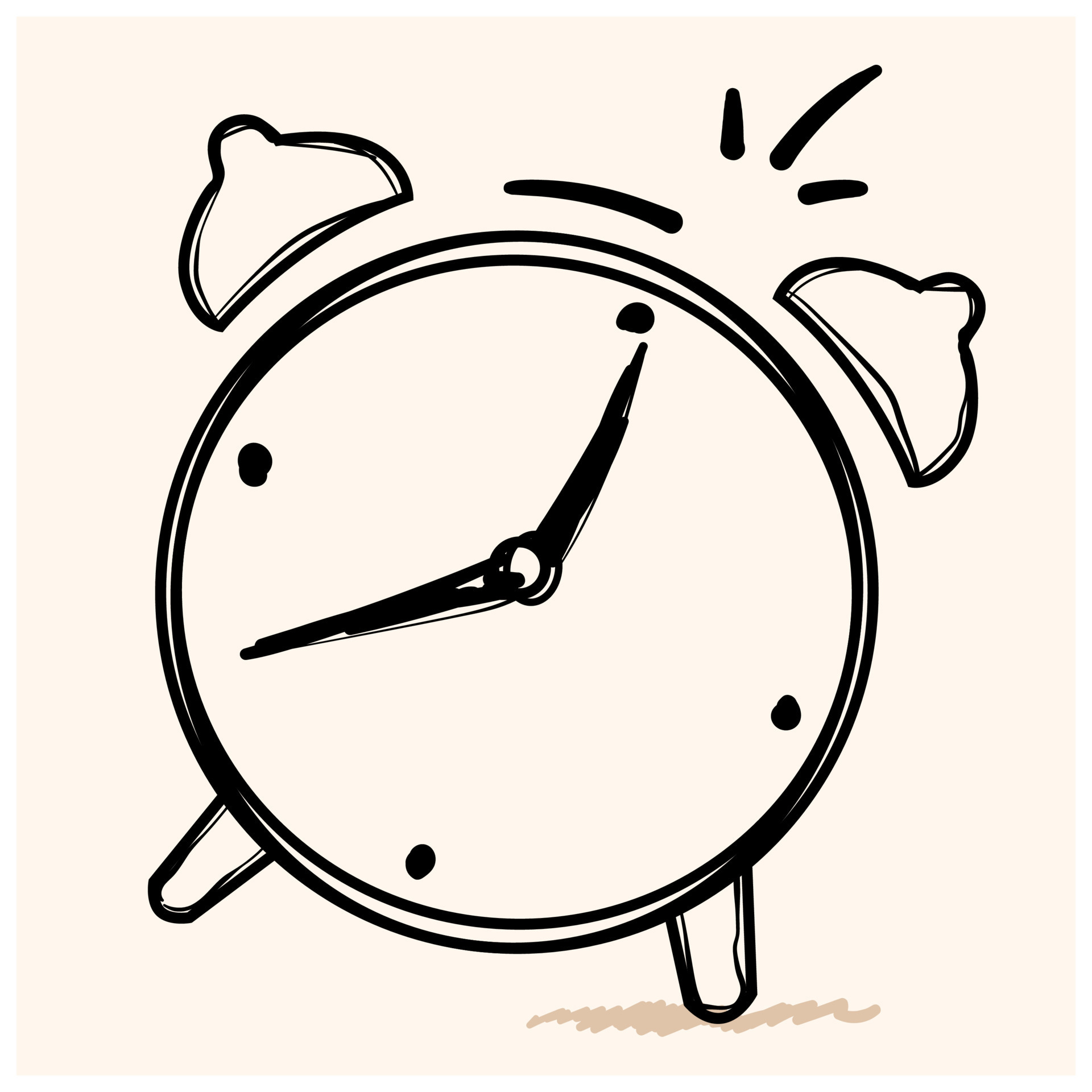 doodle alarm clock 20263882 Vector Art at Vecteezy