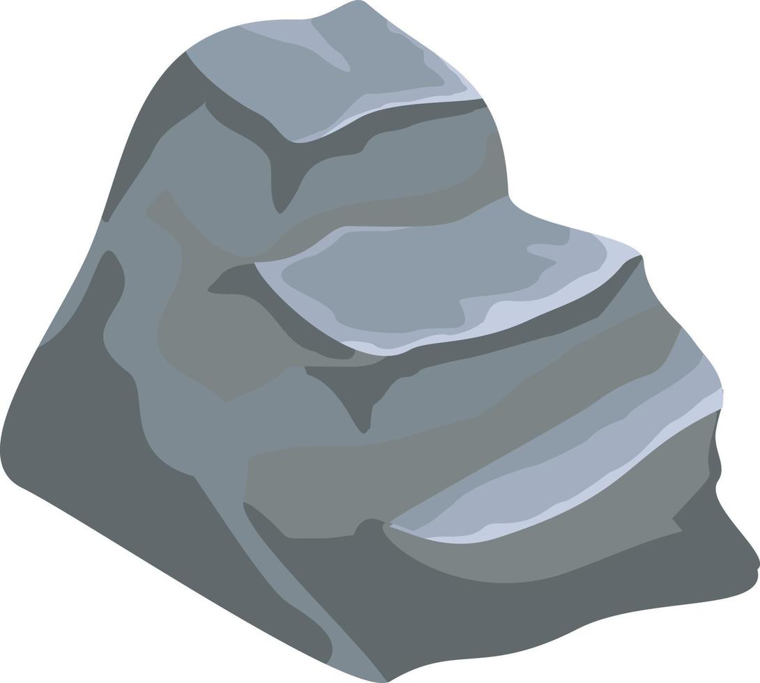 Stone ledge. Pile rock outdoor, mineral block mountain cliff, construction building, cartoon vector