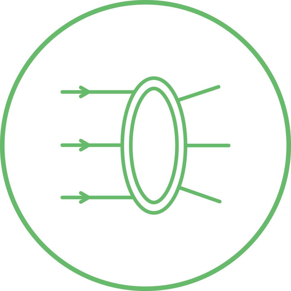 Refraction Vector Icon