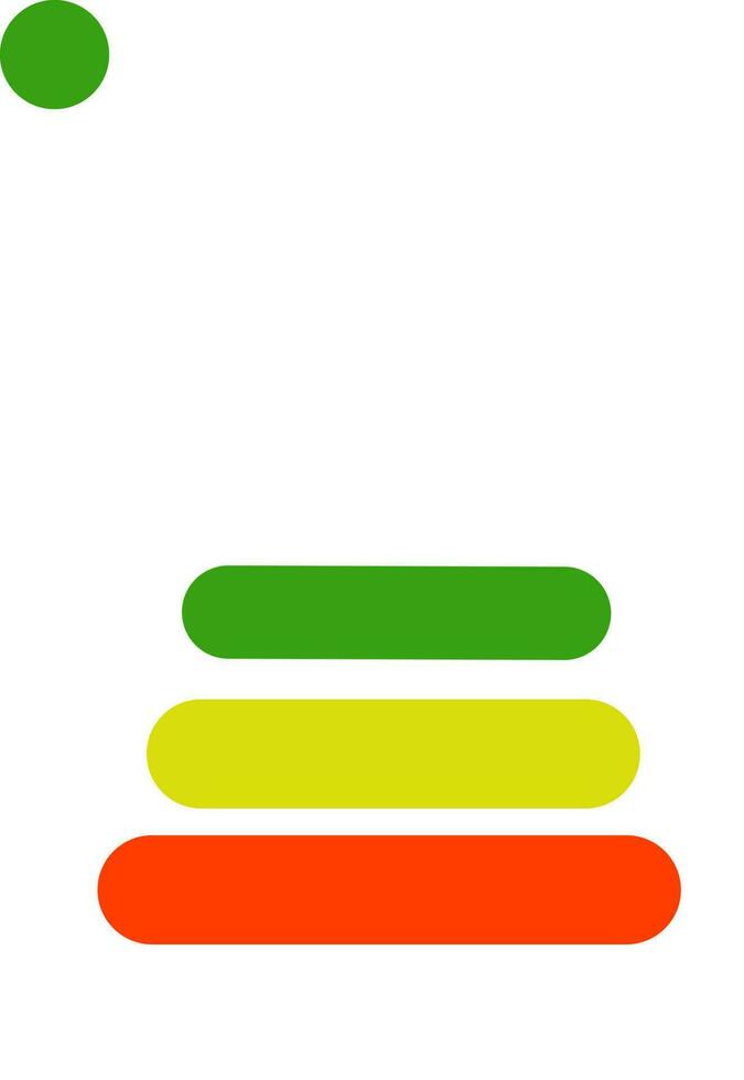 red yellow green button and green ball vector