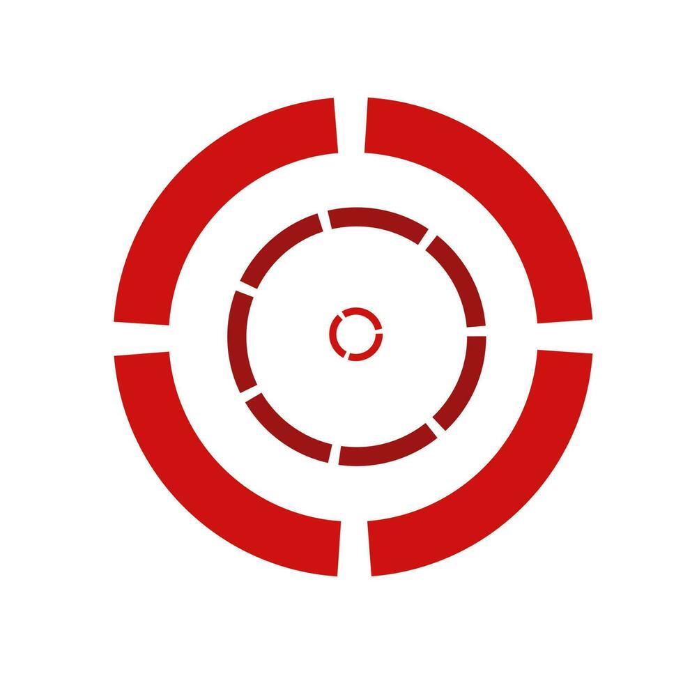 target icon vector on white background