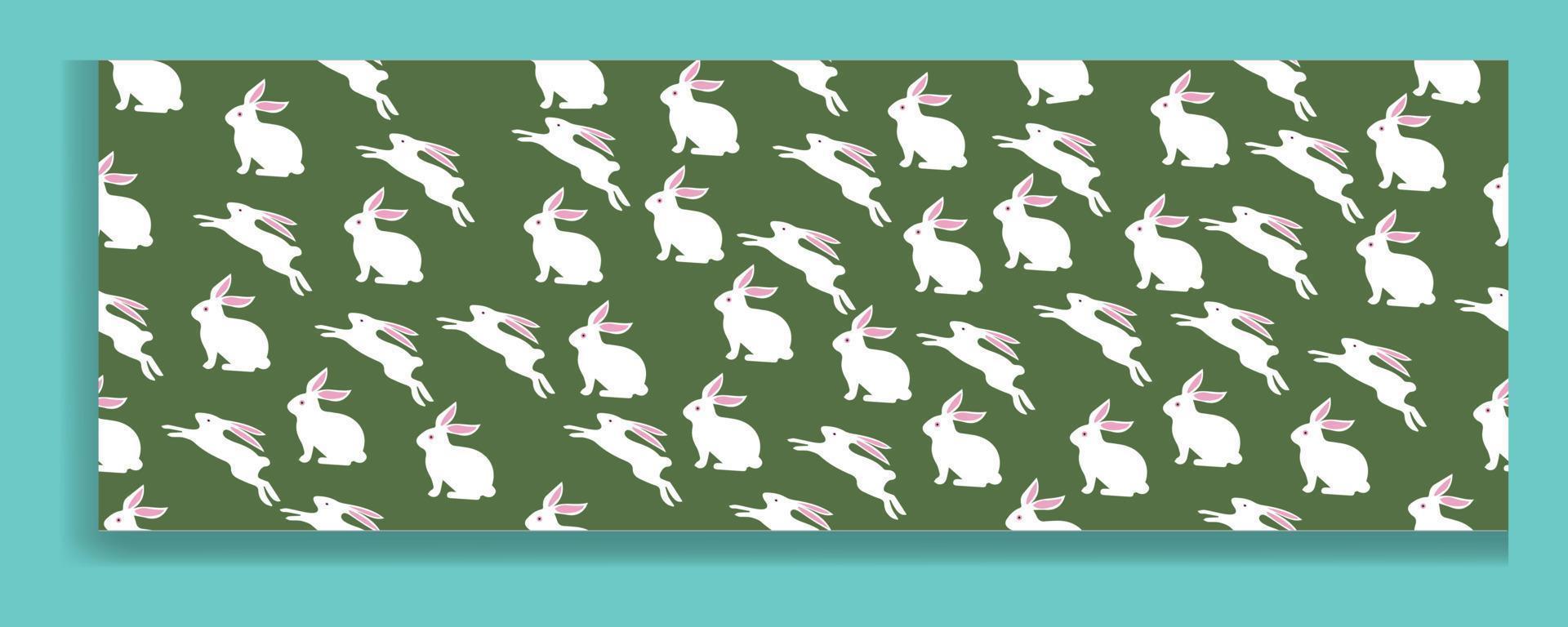 Seamless pattern  Easter rabbit, easter Bunny. Vector illustration.