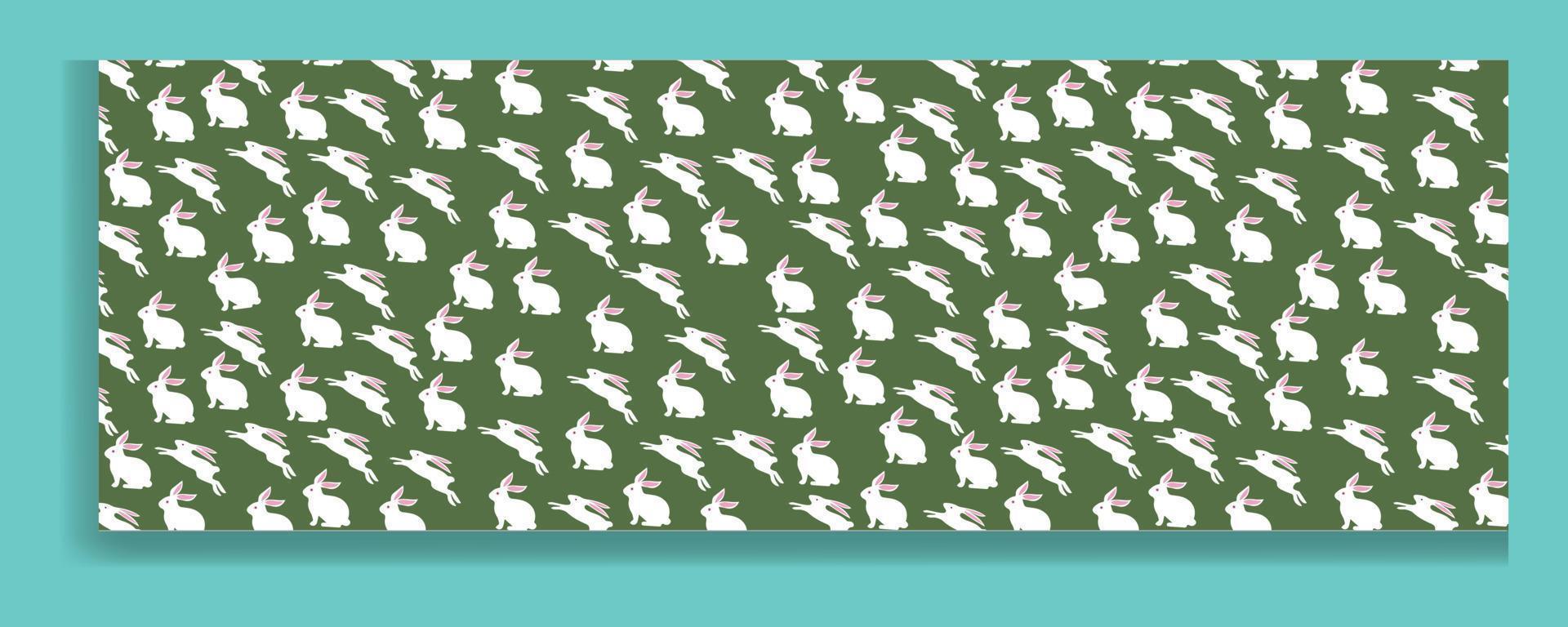 Seamless pattern  Easter rabbit, easter Bunny. Vector illustration.